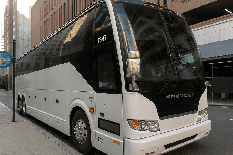 a Redlands Coach Bus Service coach bus