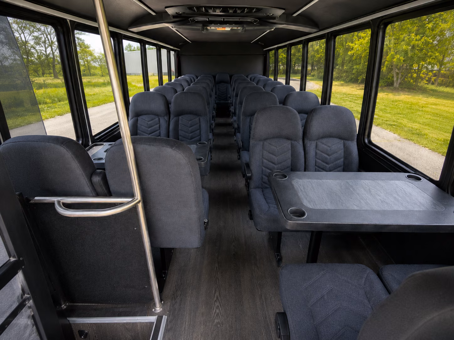 redlands 15 passenger minibus inside