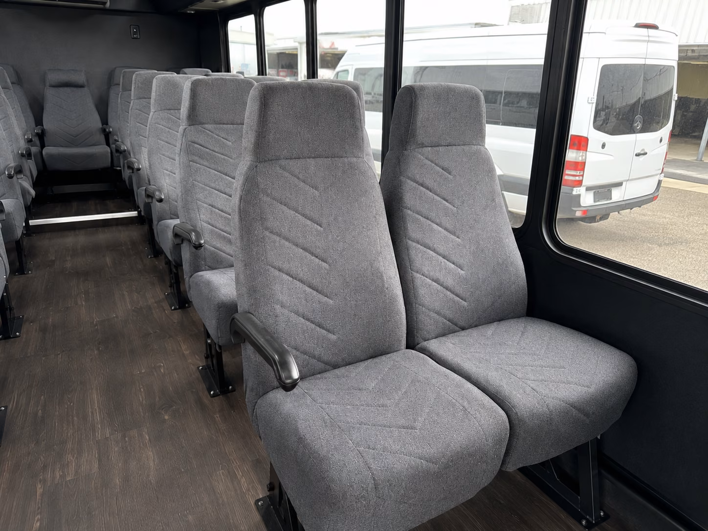 redlands 15 passenger minibus interior