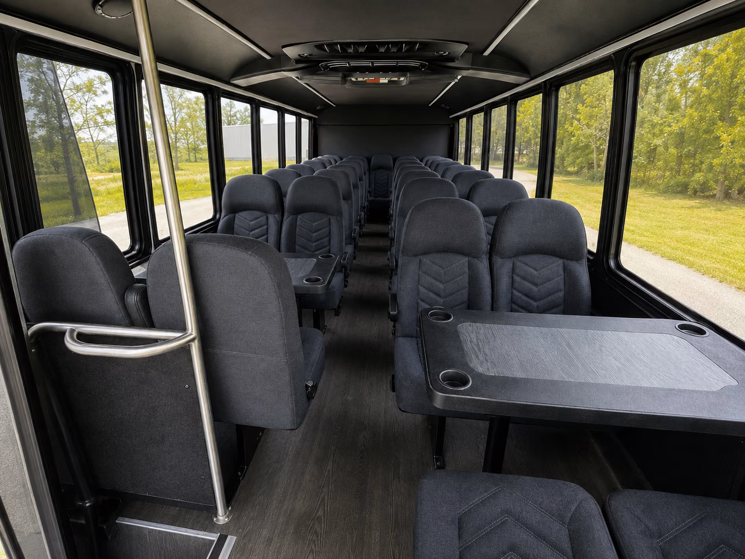 redlands 20 passenger minibus interior