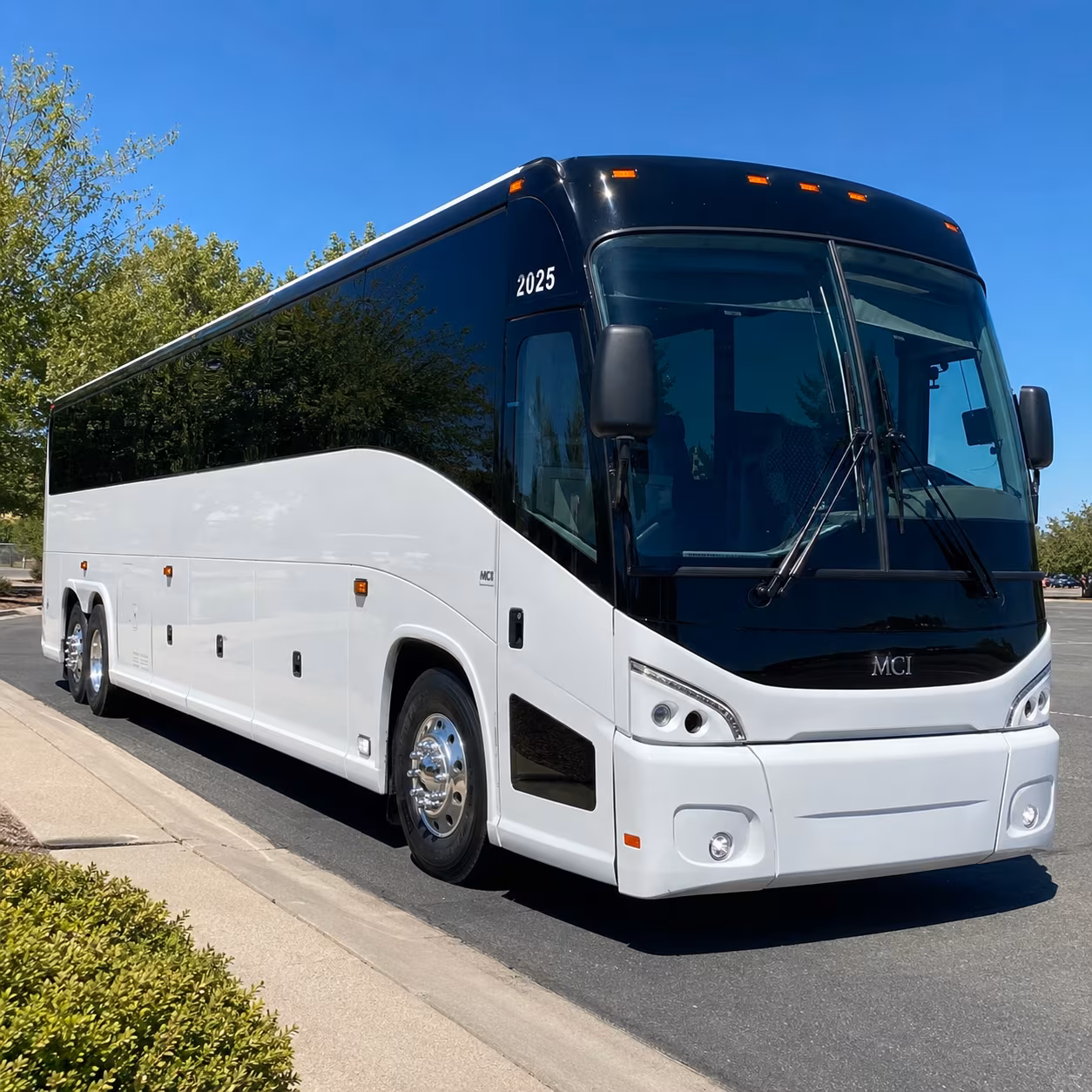 redlands 56 passenger charter bus