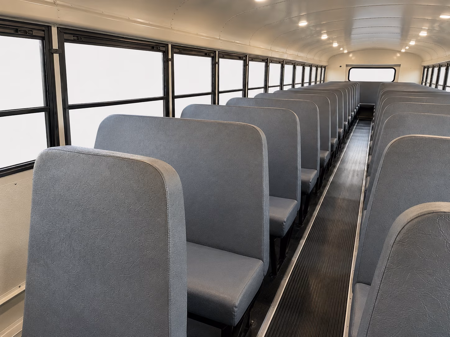 redlands school bus inside
