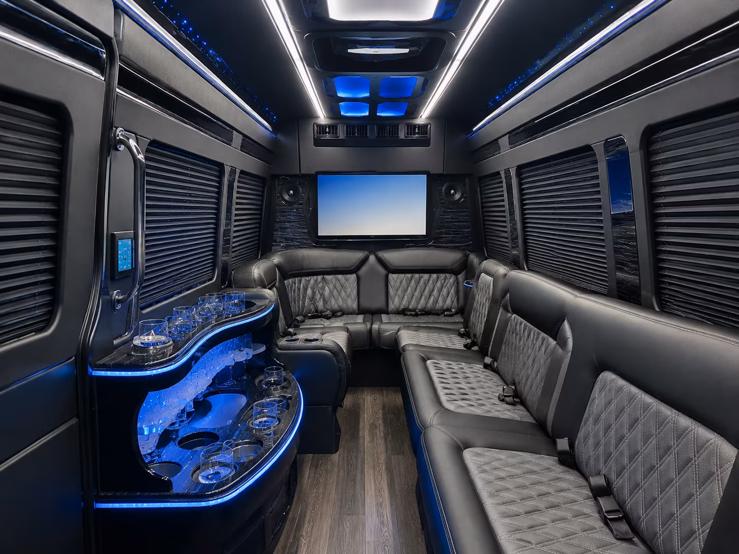 redlands sprinter limousine interior